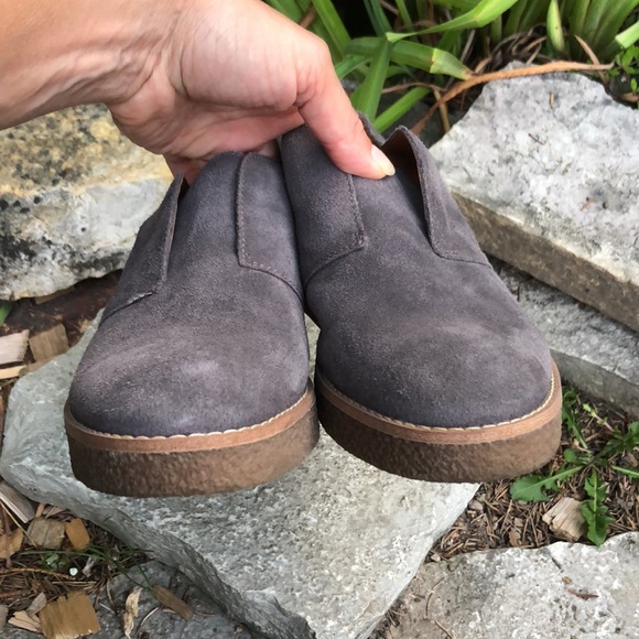 Franco Sarto Slip On Shoes-Gray Suede-EUC - Picture 15 of 17
